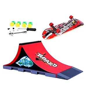 Generic Mini Skateboard and Ramp Accessories Set A#(Assorted colour)