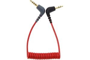 Be In Your Mind 3,5 mm TRS na TRRS adapter krosowy kabel mikrofonowy wtyczka męska na męską wtyczka 3,5 mm, kabel krosowy do mikrofonu/audio/lavalier, kompatybilny z mikrofonem Rode SC7/BOYA-MM1