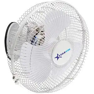 STARVIN Cabin Fan Metal Celling Fan 12 Inch, 300 MM with 1 Year Warranty 30% More Air High Speed Wall Cabin|| 100% Copper Motor || Make in India || White Cabin || D@33