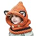 Produktbild Richoose Winter-warme Coif Hauben-Schal-Kappen-Hut Earflap Fox gestrickte Wolleschal-Kappen-Hüte für Baby scherzt Mädchen-Jungen, Orange