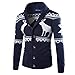 Produktbild Kobay Herren Winter Weihnachten Pullover Strickjacke Weihnachten Strick Mantel Jacke Sweatshirt