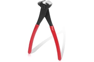Swpeet 1 st 20 cm röd hög kolstål nageldragare, tång, nagelborttagningsverktyg skärning tång ändskärning tång snickarverktyg häftdragare nageldragare verktyg nageldragare verktyg nagelborttagare