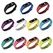 Price comparison product image Pinhen Xiaomi Mi Band 2 bands Waterproof Silicone Wrist Strap Wristband Bracelet Replacement Accessories For Xiaomi Mi Band 2 Smart Miband (Mi Band 2 11pcs Set)
