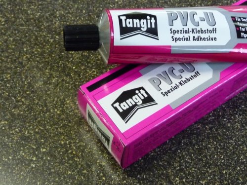 Tangit PVC-U Spezial-Klebstoff, 125g Tube Kleber PVC Platte Zuschnitt (1kg/66 Euro)