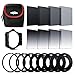 Produktbild Rangers 8stk ND Filter Kit (Voll und graduiert ND2, ND4, ND8, ND16 Filter, Optik) + 9 Filter Adapterring (49-82mm) + 1 ABS Adaptor Halder + Tragender Beutel RA109