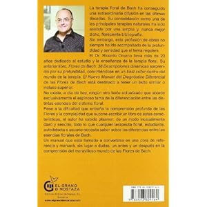 El nuevo manual del diagnóstico diferencial de las Flores de Bach