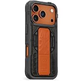 iPhone 17 Pro Max ile Uyumlu Kılıf SkinArma Mag-Şarj &Ouml;zellikli Airbag Tasarımlı Standlı Phantom Kapak (Yeşil-Turuncu)