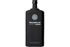 Valhalla, Liquore alle Erbe, 1000 ml, Liquore Nordico a Base di Vodka Koskenkorva, con Note Amare e Agrumate, Sapore Dolce e Forte, Botaniche Selezionate e Distillate, Idea Regalo, 35% Vol.