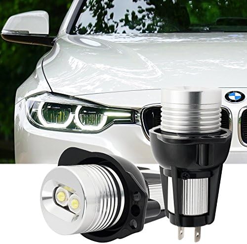 Angel Eye Bulb E90 E91 63117161444 H7 Halo Ring Marker LED Lamp Canbus Error Free Super Bright 40W 6000K White