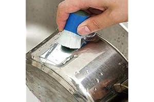 BRUSSELS08 2Pcs Magic Stainless Steel Derusting Brush Stick Metal Rust Remover Rod Cleaning Brush Detergent Stick Rust and Stain Remover for Kitchen Cookware and Metal Polisher