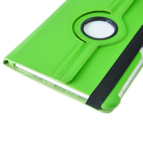 COOVY® 360° ROTATION COVER FÜR SAMSUNG GALAXY TAB 10.1 N GT-P7500 GT-P7501 GT-P7510 GT-P7511, TAB 2 10.1 GT-P5100 GT-P5110 SMART HÜLLE TASCHE ETUI CASE SCHUTZ STÄNDER Farbe grün - 6