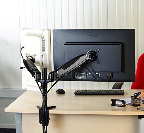 General Office Gasgefederter Doppel-Monitor-Schwenkarm GSA-27.duo, bis 69 cm (27″) - 2