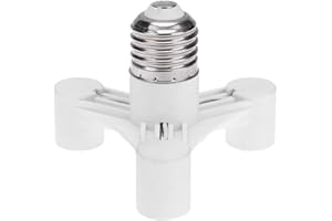 Demiawaking 3 en 1 adaptateur E27 vers E14 support de lampe ampoule prise Base adaptateur convertisseur Culot à vis
