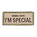 Produktbild onetigris Binokular Tactical Patch Moral Military Patch über Mom/Daddy, damen Herren, "Mama Says I'm Special"