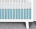 Olli & Lime Forrest Crib Skirt, Blue/White