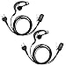 Produktbild KEESIN 2-Pin-G-Form-Hörmuschel-Headset mit PTT Mic für Midland Alan Two Way Radio Walkie Talkie AVP-H3 LXT380 LXT118 XT511 LXT110 GXT 900 LXT80 GXT 400 G225 2-polig (2 Stücke)