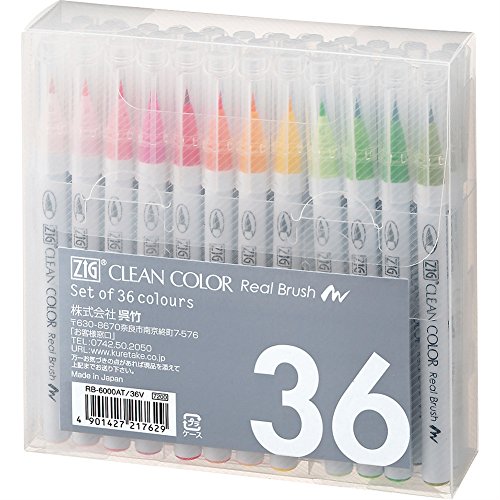 spécification Kuretake ZIG Clean Color Real Brush 36VRB-6000AT/36V (japan import)