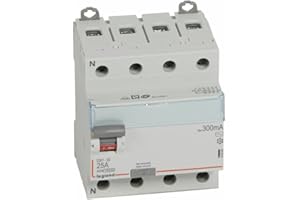 411664 Legrand Interrupteur différentiel tétrapolaire 25A type AC 300mA - 4 modules