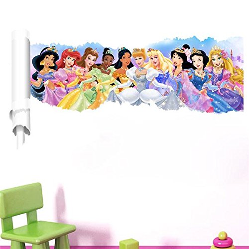Preisvergleich Produktbild Disney Princess Wandsticker selbstklebend Kinder Wandtattoo Disney Prinzessin Cartoon Motiv - CartoonPrintDesign - 14167