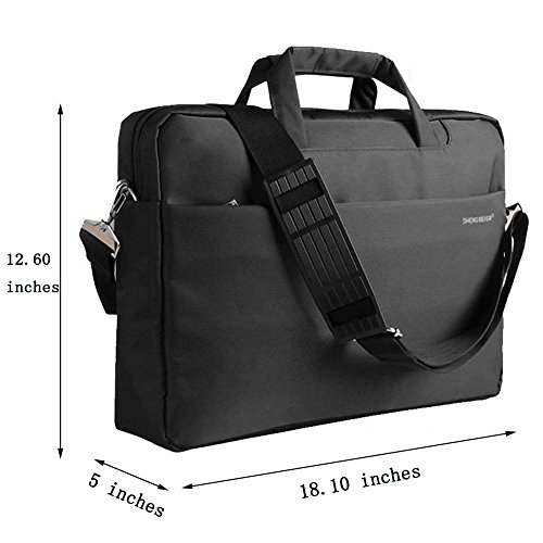 ShengTS 17 3-Zoll-Laptop-Tasche aus Nylon wasserdichte Einzel-Schulter Griff Notebook Tasche aus Nylon wasserdicht mit Sto  fest bis zu 17-Zoll-Gaming