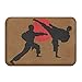 Produktbild Klotr Fußabtreter, Indoor/Outdoor Carpets Floor Door Mat with Two Karate Fighter Graphic for Front Porch