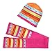Produktbild Heless 2511 - Farbenfrohes Accessoiresset, Mütze und Schal Hearty, Größe 35 - 45 cm