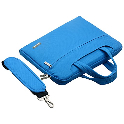 Qishare 13 3-14 Zoll Multifunktions-Polyester-Gewebe-wasserdichter Laptop-Schulter-Beutel  justierbarer Schultergurt u  Unterdr  ckbarer Handgriff  be