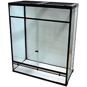 Glas-Terrarium 100x48x120 cm mit Schiebetüren inkl. Verriegelung