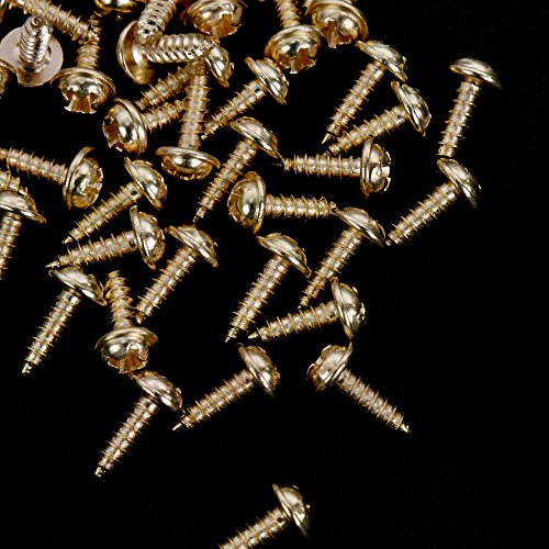 Goldge 120pc Aufhänger für Holzrahmen Mit 220pc Schrauben ,Zackenaufhänger D-Ring Rahmenaufhänger für Bilder Keilrahmen Gemälde Holzrahmen - 3
