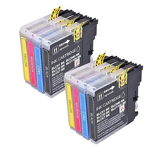 8 kompatible Tintenpatrone ersetzen LC1100 LC980 LC 1100 LC 980 Für Brother MFC-250 C 255CW 290 C 295CN 297 C 790CW 490CN MFC-5490CN MFC-5890CN MFC-795CW MFC-6490CW MFC-6890CDW MFC-990CW DCP-145 C DCP-163 C 165 C DCP-167 C DCP-185 C DCP-195 C DCP-365CN 373CW 375CW