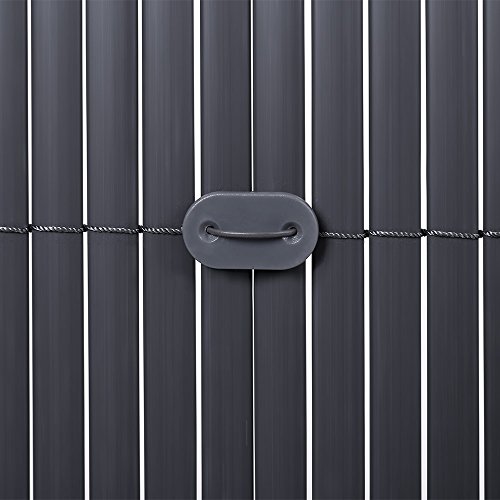 Songmics PVC Sichtschutzmatte 80 x 800 cm (Zusammengesetzt aus 2 Matten, je 80 x 400 cm) GPF088G - 3