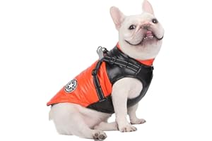 DoggieKit Perro Gato Abrigos Chaquetas Perros Bajo el Vientre Arnés Chaleco cálido Invierno Reflectante Algodón Traje Ropa Seguridad Impermeable Abrigo Mascotas para Perros Pequeños Medianos Grandes