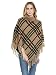 Cayman Women Beige Self-Design Woollen Poncho Sweater RS.1097.00