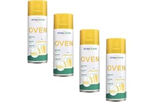 Stanhome Oven Limpiador de Horno, Espuma Limpiahornos - Elimina la suciedad incrustada y disuelve la grasa quemada (4x400ml)