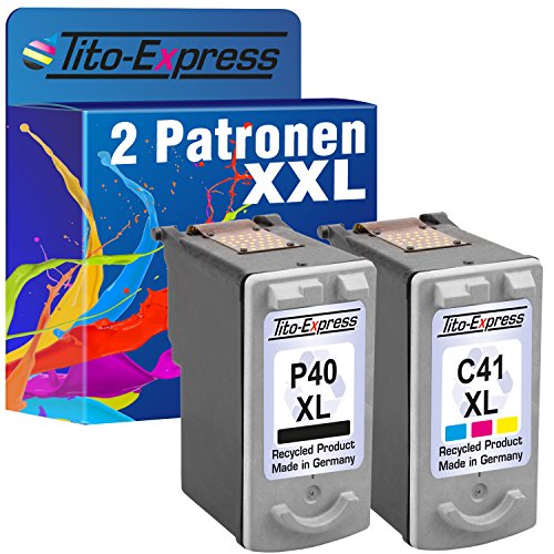 PlatinumSerie® Farbset 2 Patronen für Canon PG-40 XL & CL-41 XL Pixma MP450 MP210 MP220 MP450 MP460 MX300 MX310