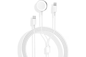 Cionum Upgrade 2 in 1 Apple Watch Charger Cable 2M, USB C iWatch Charger Fast Charging Cord for Apple Watch 8/7/SE/6/5/4/3/2/1 iPhone 14/13/12/11/Pro/Max/XR/XS iPad Pro/Air