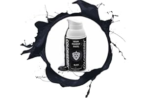 COLORBERRY Pigmentpaste – Epoxidharz Farbe für Resin Kunst I Hochpigmentierte Epoxy Resin Farbe für Kunstharz zur Schmuckherstellung DIY Kunsthandwerk I Konzentrierte Epoxidharz Farben (Black)