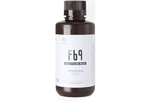 RI RESIONE RESIONE F69 Resina de impresora 3D flexible, 405nm Curado UV DLP LCD MSLA Resina Goma como TPU como Fotopolímero Resina para impresión LCD (F69 Negro 1000g)