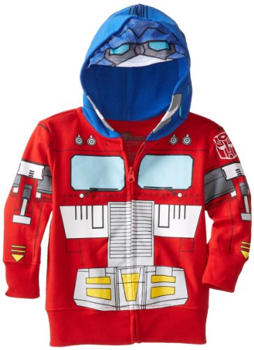 Optimus Prime Transformers Toddler Zip Up Costume/Mask Hoodie Hooded Sweatshirt