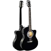 Midex RG-560BK Pack Black Electro Acoustic Guitar Full Set 40 Inch 4/4 Adult with Equalizer