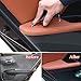 Produktbild Duspper - Auto-Tür-Armlehnen-Panel-Abdeckungs-Ordnung PU-Leder Anti-Kollisions-Schutz-Car Protect-Abdeckungen für Honda Accord 9. 2014 2015 Car Styling [Brown]