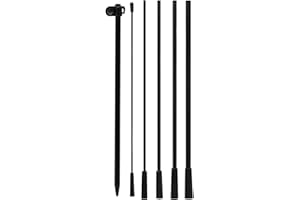 QSUM Equipo del poste de la bandera de la pluma, poste de la bandera de la pluma de la publicidad sin viento de los 7FT