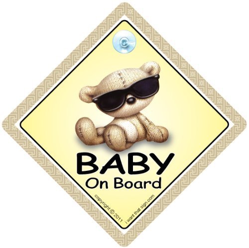 Baby on Board Autoschild, Schild, Baby on Board, Aufkleber, Autosticker - 2