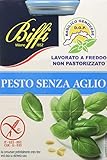 Hecho en Italia Biffi Pesto sin Ajo con Albahaca Genovesa Dop - 6 de 190 gr. (Total: 1140 gr.)