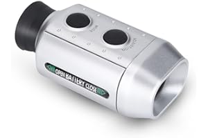 LAZMIN Buscador de Rango de Golf, telescopio monocular de Mano al Aire Libre Buscador de Rango Medidor de Distancia Probador Láser de Golf (Plateado)