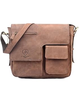 J WILSON London - Designer echtes echtes beunruhigtes Vintage Hunter Leder 13 