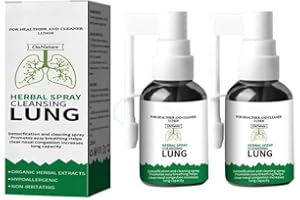 MINGCHENGHENG Kräuterspray reinigende Lunge | Lung Cleanse Repair Nasenspray,40 ml Lungenreinigungsspray, reinigendes Lungenspray, reduziert Husten auf natürliche Weise und klärt Schleim, Schleim