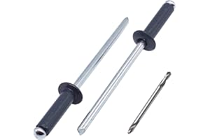 SKIR'CO 250 rivetti ciechi verniciati, 4,0 x 14 mm, rivetti ciechi in alluminio, DIN 7337, testa a cupola, mandrino in acciaio, rivetti pop (grigio antracite RAL 7016)