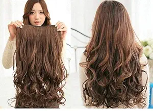 CKE 5 Clips Based 24Inch Highlighted Golden Hair Clutcher Extension/Wig for Girls & Womens