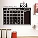 Produktbild Wandkalender 2018,Hunpta 95 * 60 cm selbstklebende Tafel Kreide Bord Papier Wand Aufkleber Bord (Schwarz)
